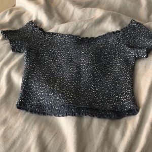 Abercrombie and Fitch off the shoulder crop top